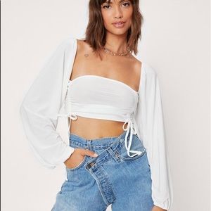 Long sleeve crop top